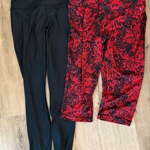 Fabletics Cold Weather High-Waisted Legging & Patterned Capris
